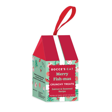 Bocce's Bakery Merry Fish-mas Ornament Holiday Treats for Cats