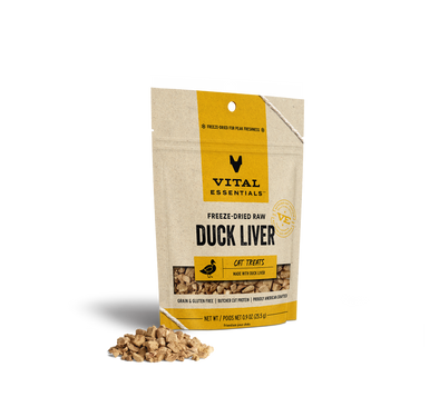 Vital Essentials Freeze-Dried Duck Liver Cat Treats