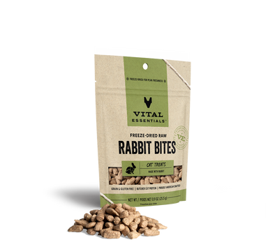 Vital Essentials Freeze-Dried Rabbit Bites Cat Treats