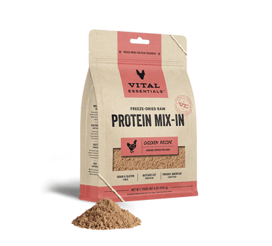 Vital Essentials Chicken Recipe Freeze-Dried Raw Protein Mix-In Ground Topper For Dogs