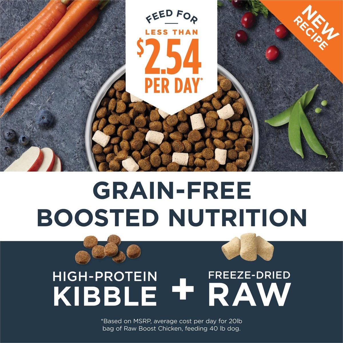 Instinct Raw Boost Grain Free Recipe with Real Chicken Natural Freeze-