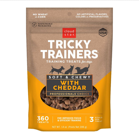 Cloud Star Tricky Trainers Soft & Chewy with Cheddar Dog Treats