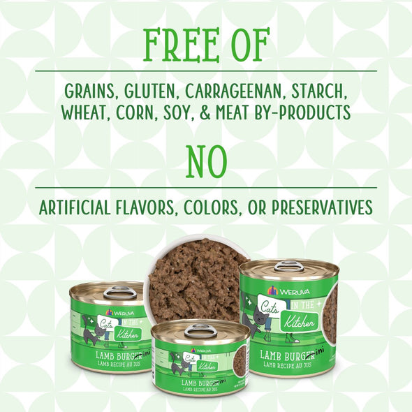 Weruva Cats in the Kitchen Lamb Burgini Lamb Au Jus Grain Free Canned Cat Food