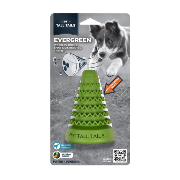 Tall Tails Natural Rubber Evergreen Tree Reward Toy for Dogs