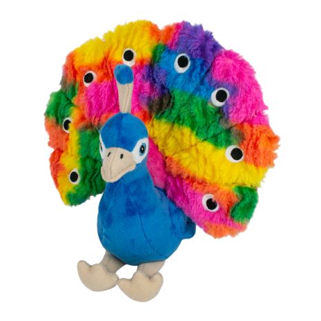 Tall Tails Plush Peacock with Squeaker Dog Toy