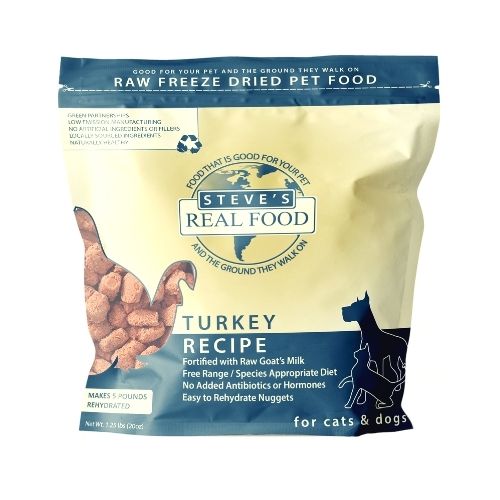 Steve's Real Food Freeze-Dried Raw Turkey Diet for Dogs & Cats
