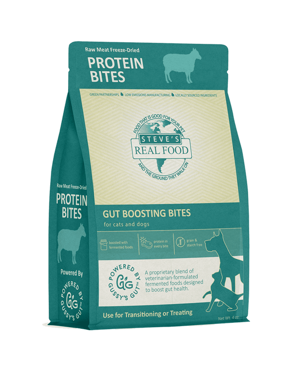 Steve's Real Food Lamb Protein Bites for Cats and Dogs