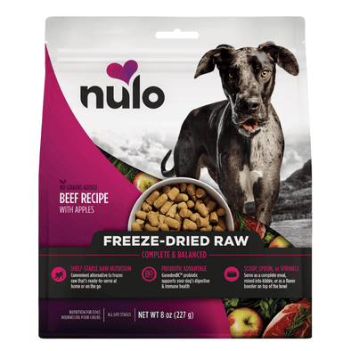 Nulo Freestyle Grain Free Beef Recipe with Apples Freeze-Dried Raw Dog Food