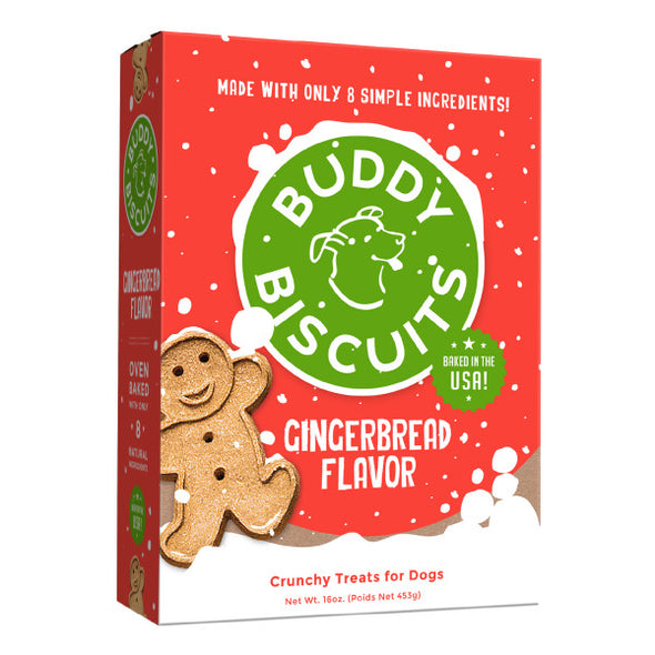 Cloud Star Buddy Biscuits Oven Baked Gingerbread Holiday Treats for Dogs