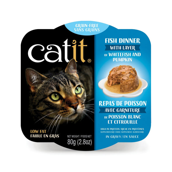 Catit Fish Dinner with Whitefish & Pumpkin Grain Free Wet Cat Food