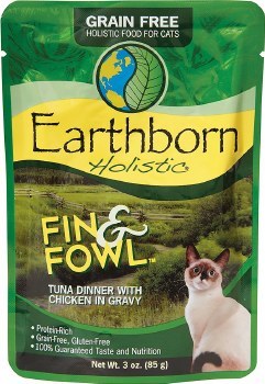 Earthborn Holistic Fin & Fowl Tuna Dinner with Chicken in Gravy Cat Food