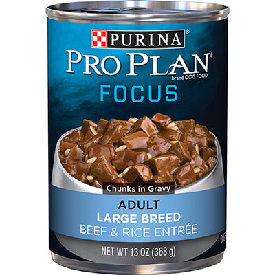 Purina Pro Plan Large Breed Adult Beef & Rice Entrée Canned Dog Food