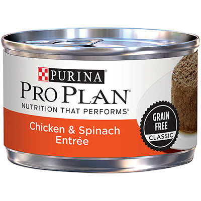 Purina Pro Plan Chicken & Spinach Entrée Grain Free Classic Canned Cat Food