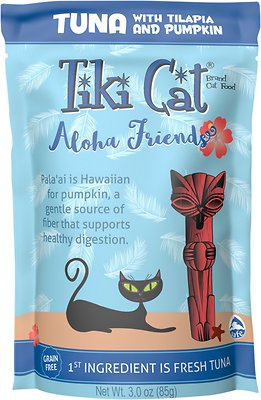 Tiki Cat Aloha Friends - Tuna With Tilapia & Pumpkin Cat Food