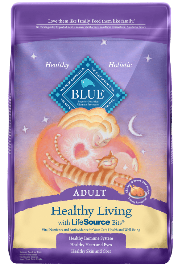 Blue Buffalo Healthy Living Adult Chicken and Brown Rice Recipe Dry Cat Food
