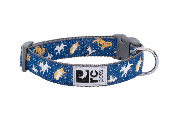 RC Pets Clip Collar for Dogs in Space Dogs Pattern