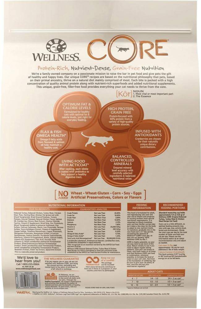 Wellness core 2024 grain free ingredients