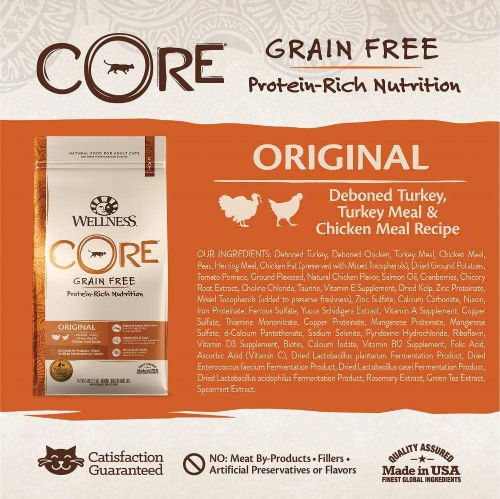 Wellness CORE Natural Grain Free Original Turkey Chicken Whitefish