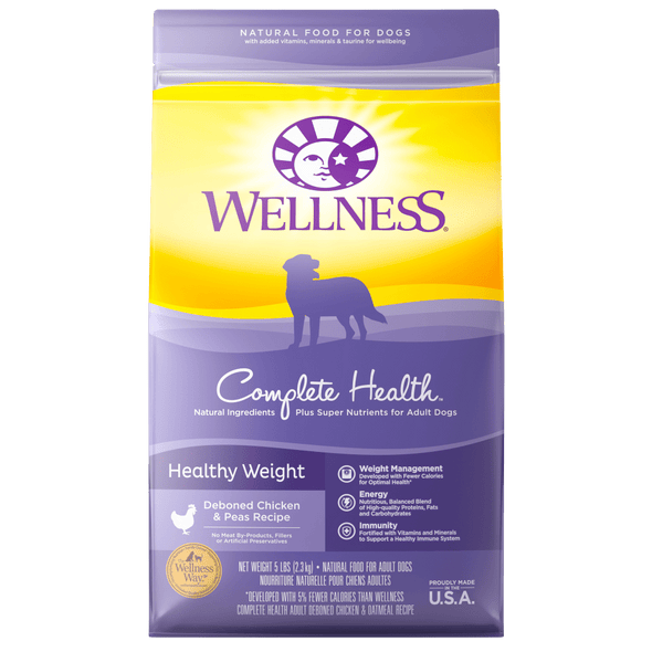 Wellness Complete Health Natural Healthy Weight Chicken and Peas Recipe Dry Dog Food