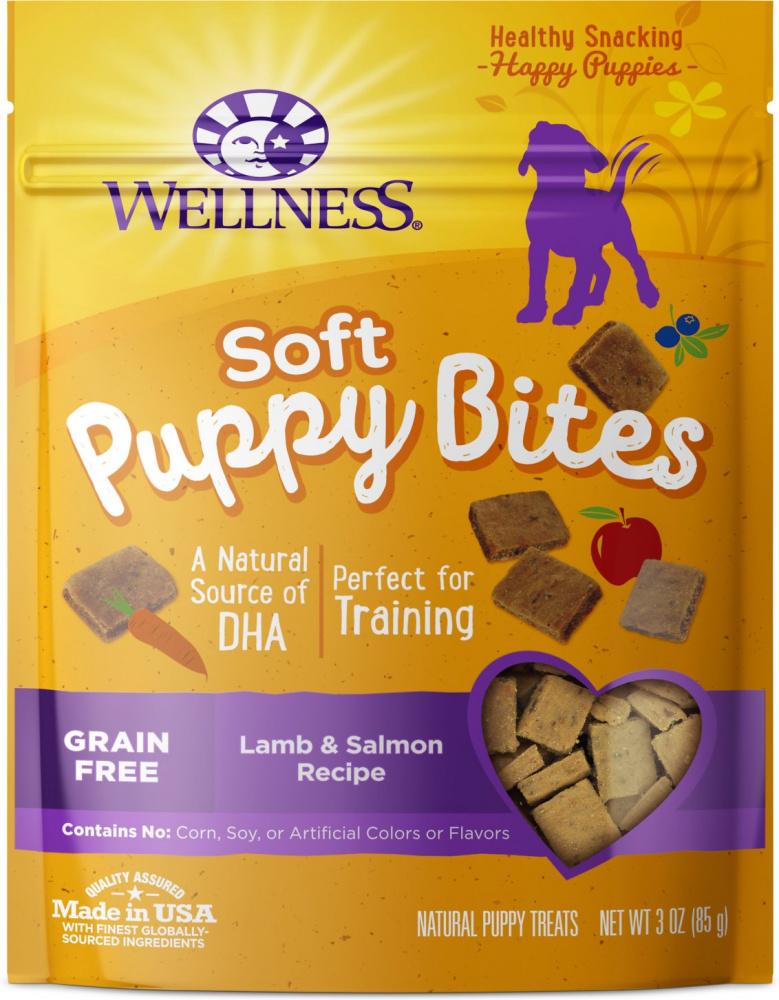 Wellness Soft Puppy Bites Lamb Salmon Recipe Dog Treats