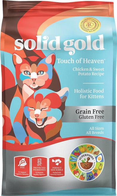 Solid Gold Touch Of Heaven Kitten Grain Free Chicken & Sweet Potato Recipe Dry Cat Food
