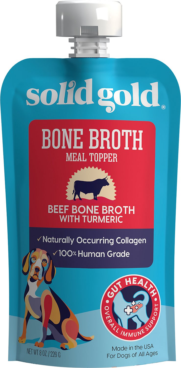 Solid Gold Beef Bone Broth with Turmeric Dog Food Topper