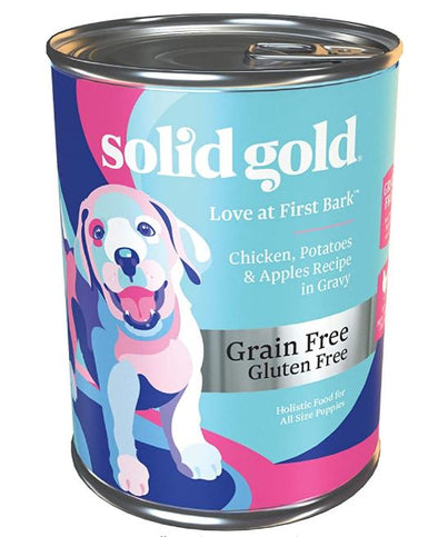 Solid Gold Love At First Bark Chicken Potatoes & Apples Recipe in Gravy for Puppies Canned Dog Food