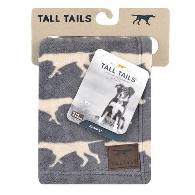 Tall Tails Fleece Blanket Charcoal Icon for Dogs
