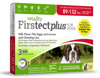 Vetality Firstect Plus Monthly Topical Flea and Tick Treatment for Ext