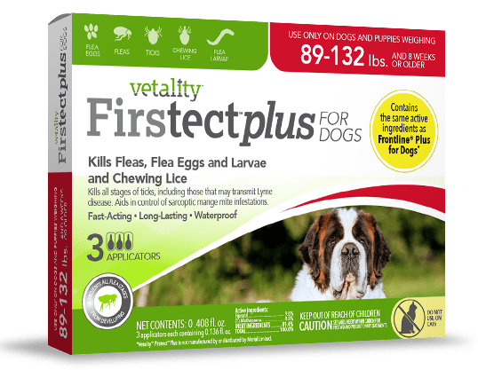 Vetality Firstect Plus Monthly Topical Flea and Tick Treatment for Extra Large Dogs