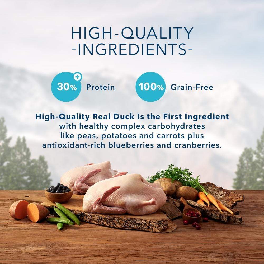 Blue Buffalo Wilderness Grain Free Natural Duck High Protein Recipe Dr