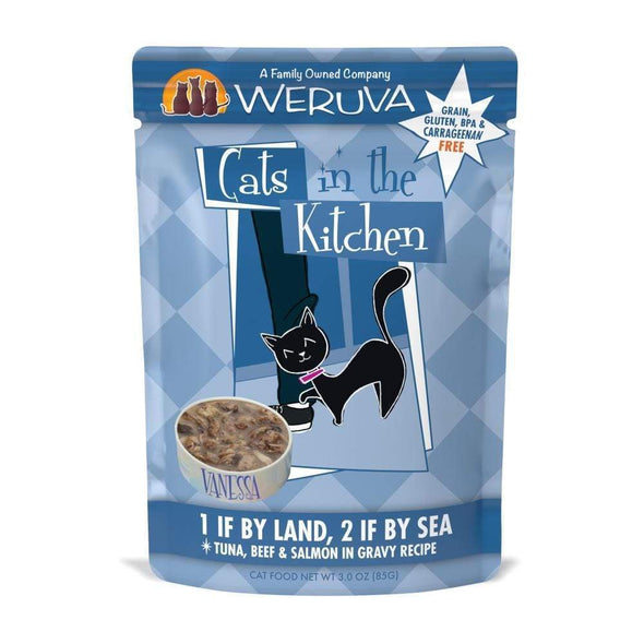 Weruva Cats In the Kitchen 1 If by Land 2 If by Sea Single Pouches Wet Cat Food