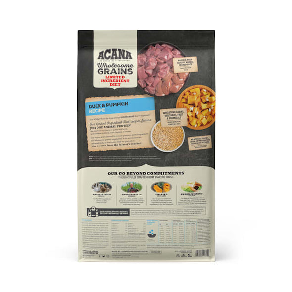 ACANA Singles + Wholesome Grains Limited Ingredient Diet Duck & Pumpkin Dry Dog Food