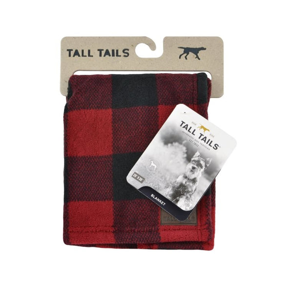 Tall Tails Fleece Blanket Hunter's Plaid for Dogs