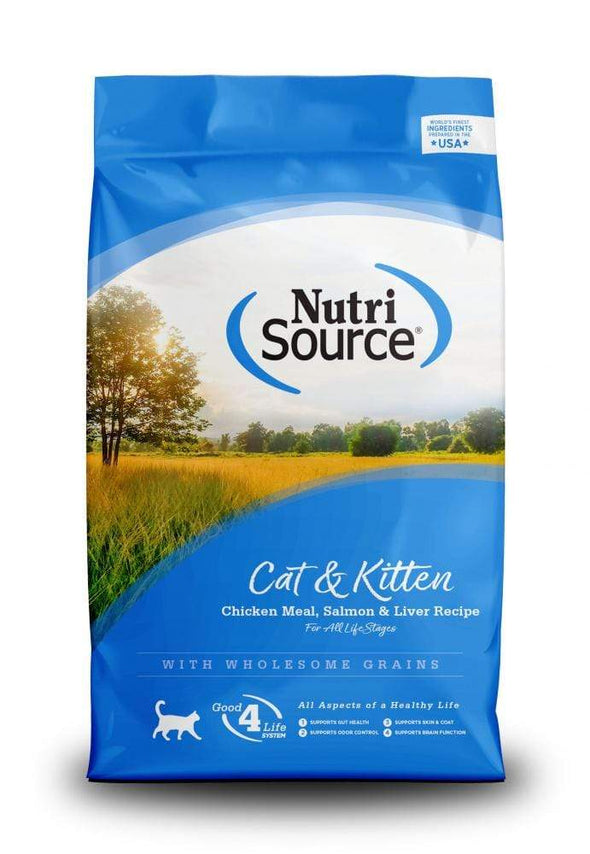 NutriSource Cat & Kitten Chicken, Salmon & Liver Dry Cat Food