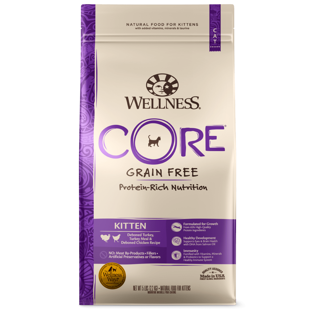 Wellness core grain clearance free kitten food