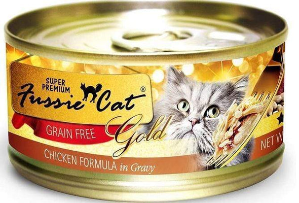 Fussie Cat Super Premium Grain Free Chicken Formula in Gravy Single Canned Food