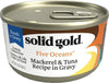 Solid Gold Five Oceans Grain Free Mackerel & Tuna in Gravy Recipe Canned Cat Food