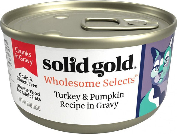 Solid Gold Wholesome Selects Turkey & Pumpkin Recipe In Gravy (Formerly Savory Feast) Canned Cat Food