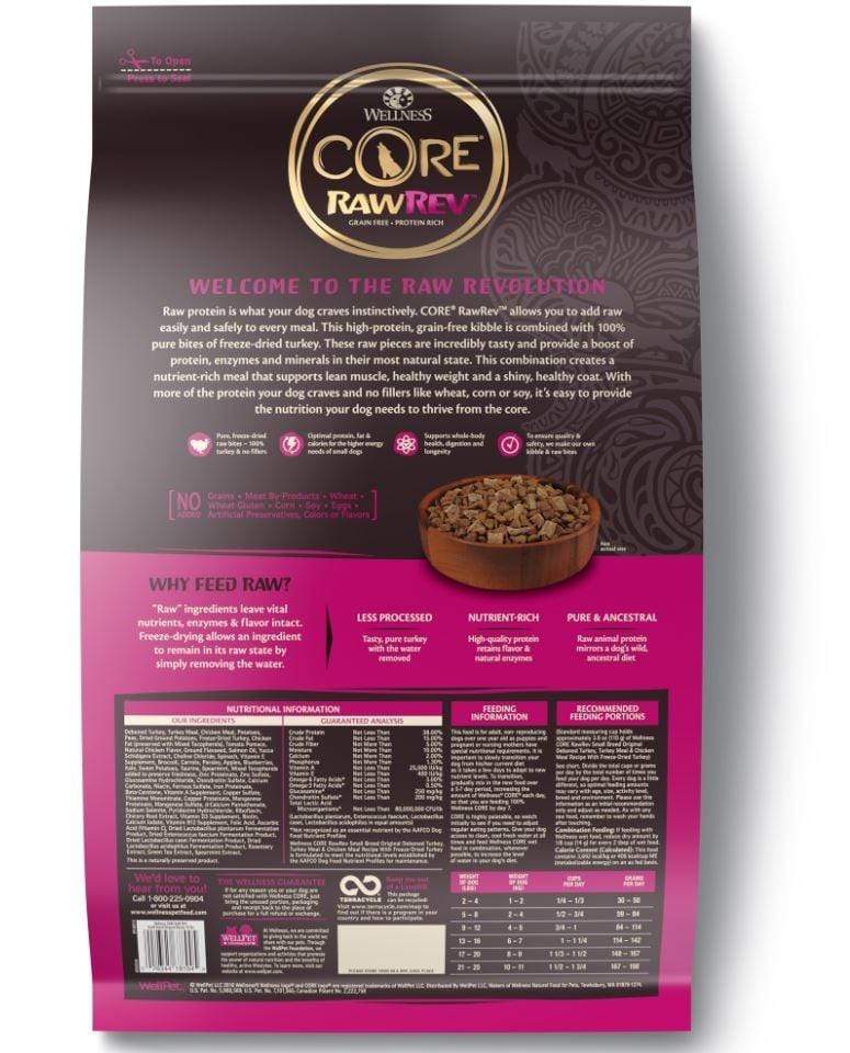 Wellness CORE RawRev Natural Small Breed Grain Free Original Turkey