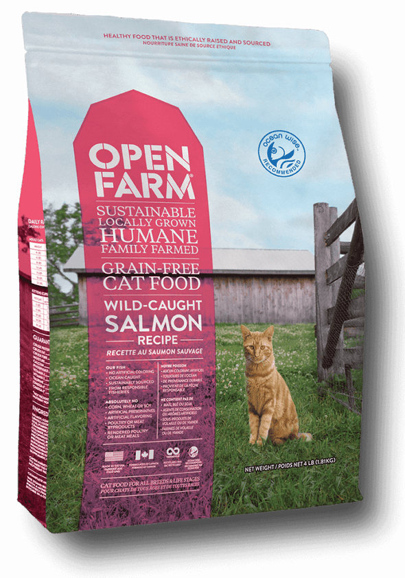 Open Farm Grain Free Wild Caught Salmon Recipe Dry Cat Food