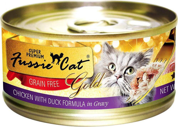 Fussie Cat Super Premium Grain Free Chicken with Duck in Gravy Canned Cat Food