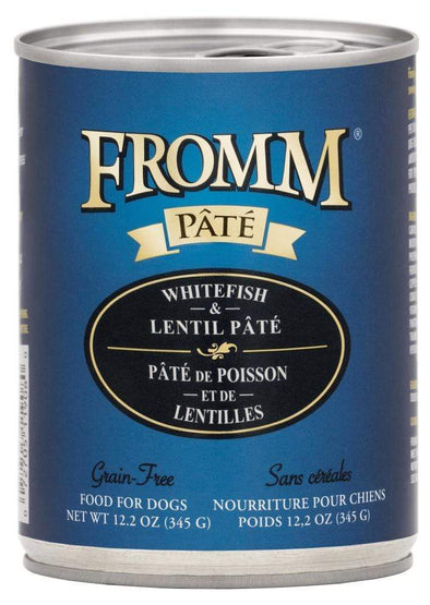 Fromm Grain Free Whitefish & Lentil Pate Canned Dog Food