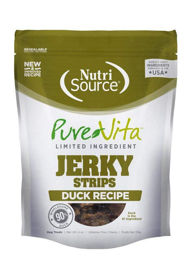 PureVita Limited Ingredient 95% Duck Jerky Holistic Dog Treats