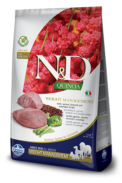 Farmina Pet Foods Adult Weight Management Lamb Quinoa & Broccoli Formula Dry Dog Food