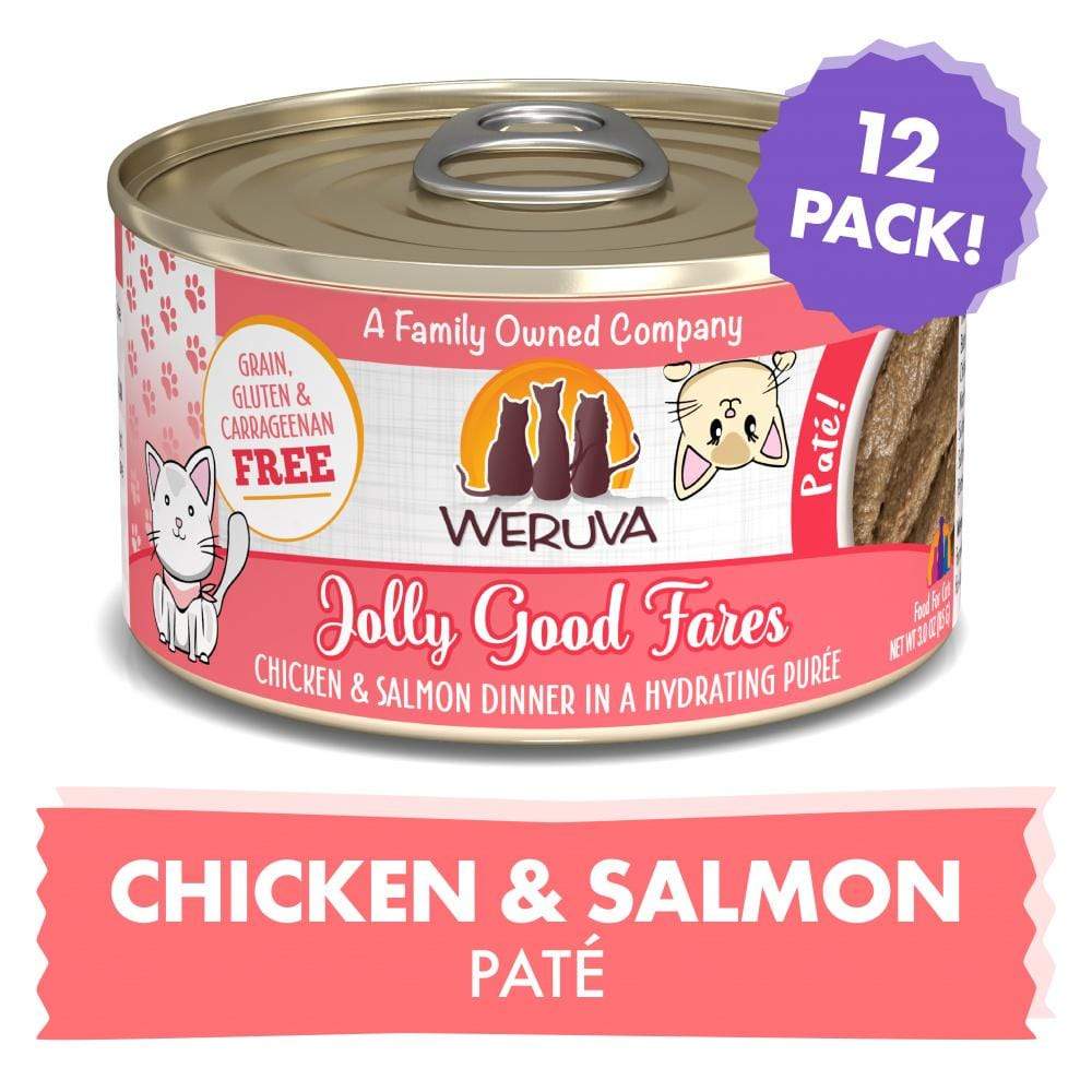 Weruva Classic Cat Pate Jolly Good Fares with Chicken Salmon Canned