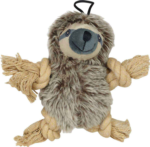 Steel Dog Roper Sloth Rope & Plush Dog Toy for Dogs