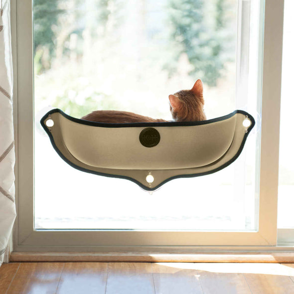 K&H Pet Products Ez Mount Window Kitty Sill Bed - Tan
