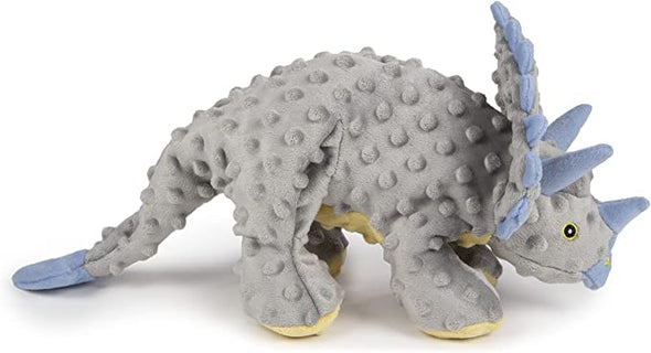 Go Dog Frills the Grey Triceratops Dog Toy