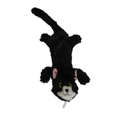 Steel Dog Flat Cat Dog Toy - Black